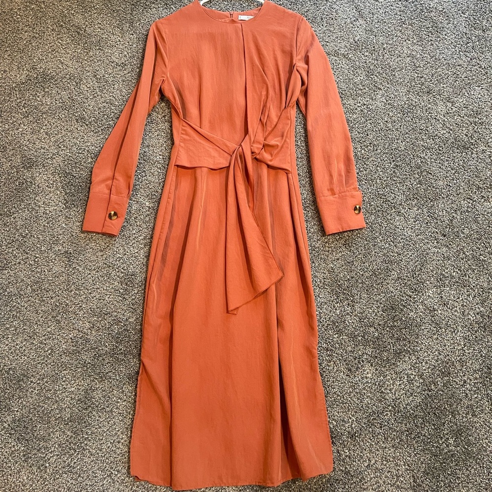 Long sleeve midi dress